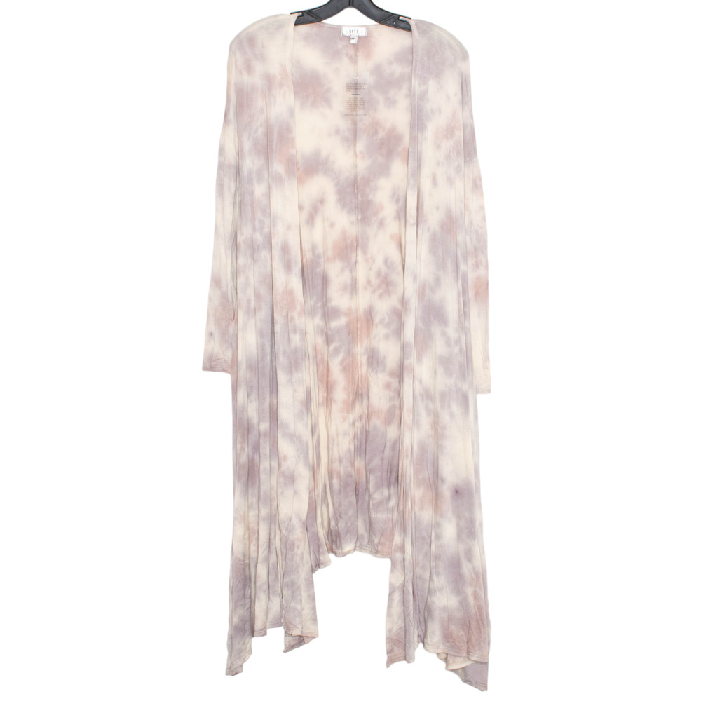 NWT Tie Dye Cardigan Duster Lightweight Open Front Boho Minimalist Festival XS